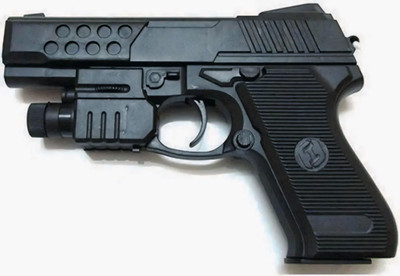 JOUJOU Laser Light Toy Air Gun For Kids / Long Range Toy Gun For Kids- Safe & Enjoyable Guns & Darts(Black)