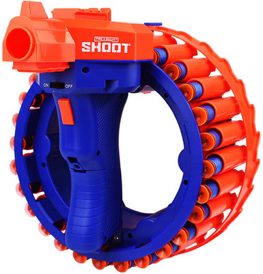 Skstore electric rotary soft bullet gun consecutive EVA sponge bulletsshooting gun Darts & Plastic Bullets(Multicolor)