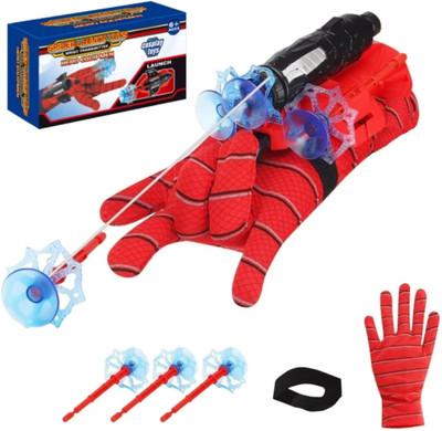 Lil Tara Spider man web shooter with suction cup launcher for kids Bows & Arrows(Multicolor)