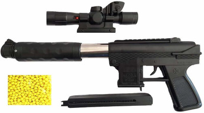 Richuzers Pubg Sniper Combat Gun Toy With Lazer for Role Play Toys for Kids Guns & Darts(Black)