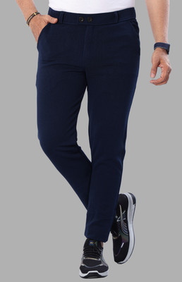 STYROVA Solid Men Blue Track Pants