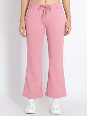 Status Quo Solid Women Pink Track Pants