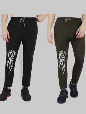 Vought Vick Printed Men Green, Black Track Pants