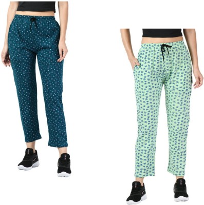 IndiWeaves Printed Women Multicolor Track Pants