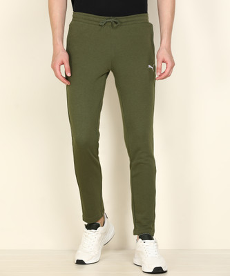 PUMA Zippered Sweatpants TR Solid Men Green Track Pants