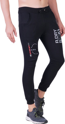 Gazzet 4G Solid Men Black Track Pants