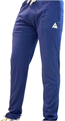 Npc Solid Men Blue Track Pants