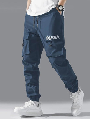 DEVICE OF HOVID FASION Printed Men Blue Track Pants