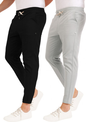 Kashmiri queen Solid Men Black, Grey Track Pants