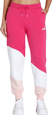 PUMA POWER Cat Pants TR Colorblock Women Pink Track Pants