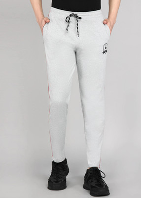 4 SPEED Solid Men Grey Track Pants