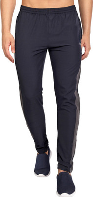 Perf Men's Solid Blue PERFormance Pants Engineered for Comfort Solid Men Blue Track Pants