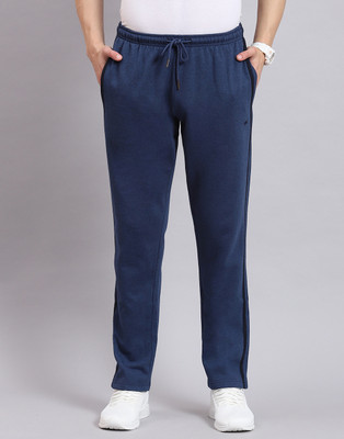 MONTE CARLO Solid Men Dark Blue Track Pants