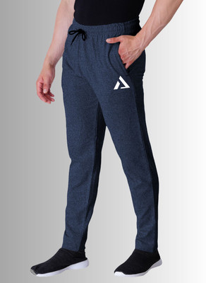 Kartblack Self Design Men Dark Blue Track Pants
