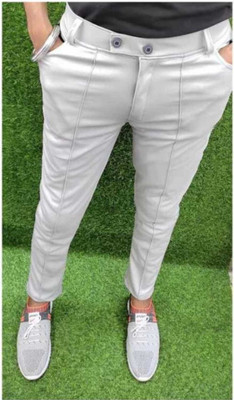 KCR Solid Men Grey Track Pants