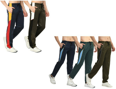 IndiWeaves Solid Men Multicolor Track Pants
