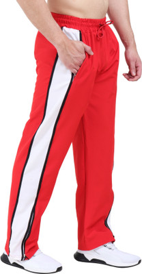 Kynetic Printed Men Red Track Pants