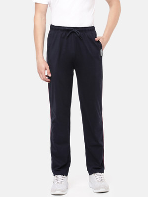 Macroman M-Series Solid Men Black Track Pants