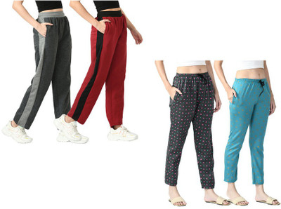 KAVYA Striped Women Multicolor Track Pants