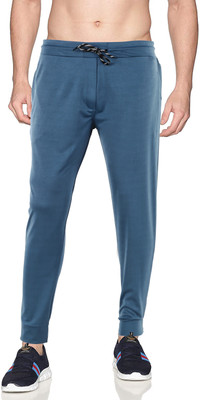 Z-DEVIL Solid Men Blue Track Pants