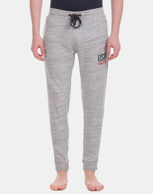 U.S. POLO ASSN. Printed Men Grey Track Pants