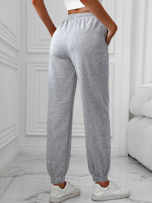 Daphne Maurier Solid Women Grey Track Pants