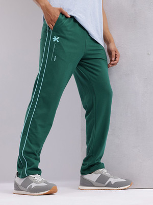 HRX by Hrithik Roshan Solid Men Green Track Pants