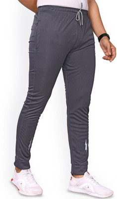 Moda Rapido Solid Men Grey Track Pants