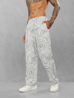 Bullmer Printed Men Grey Track Pants