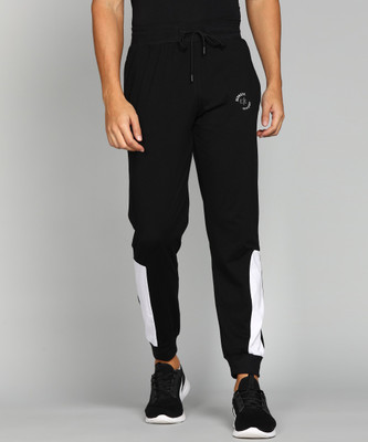 Kenneth Cole Colorblock Men Black Track Pants