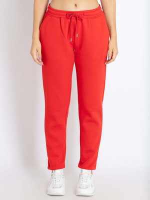 Status Quo Solid Women Pink Track Pants