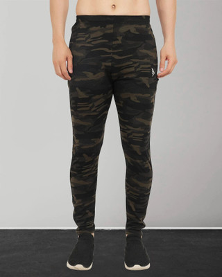 DIHOX Printed Men Green, Black Track Pants