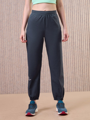 TECHNOSPORT Solid Women Grey Track Pants