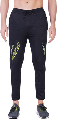 Wild Magic Printed Men Black Track Pants