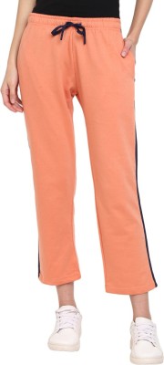 V-MART Solid Women Orange Track Pants