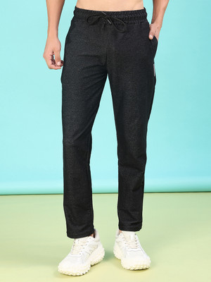 V-MART Solid Men Black Track Pants