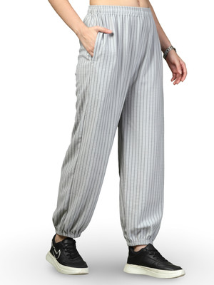 UZARUS Self Design Women Grey Track Pants