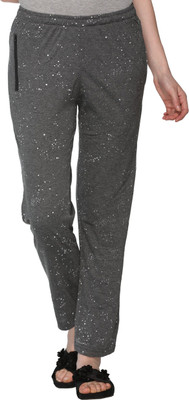 Weboasis Checkered Women Grey Track Pants