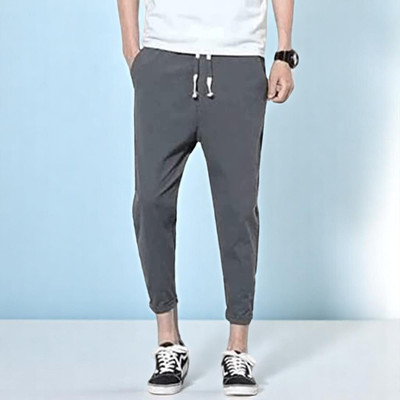 LALWANI COLLECTION Self Design Men Grey Track Pants