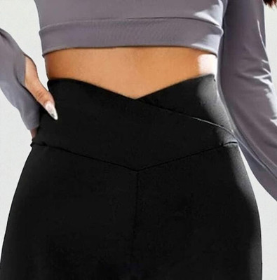 IUGA Solid Women Black Track Pants