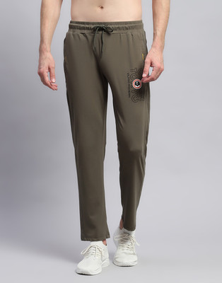MONTE CARLO Printed Men Green Track Pants