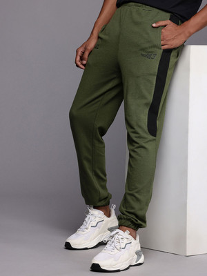 HRX by Hrithik Roshan Striped Men Green Track Pants