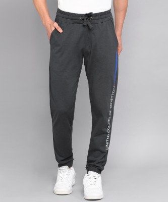 United Colors of Benetton Printed Men Grey Track Pants