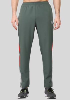 BW:BEATWIDE Self Design Men Green Track Pants