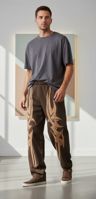 xpecto style Printed Men Brown Track Pants
