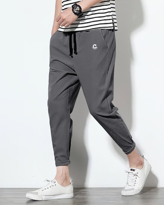 EyeBogler Solid Men Grey Track Pants