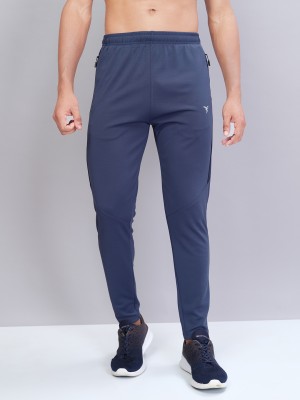 TECHNOSPORT Solid Men Blue Track Pants