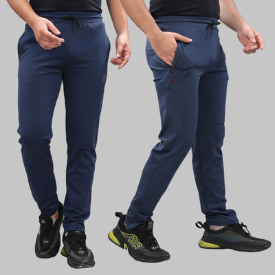 10X-PRO Solid Men Dark Blue Track Pants
