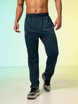 HRX by Hrithik Roshan Self Design Men Dark Blue Track Pants