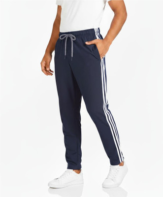 ARSHU Striped Men Dark Blue Track Pants